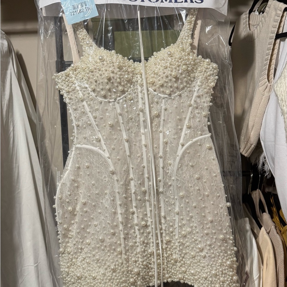 Pearl-Studded Bridal Gown